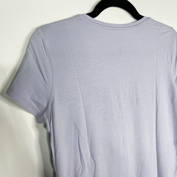 Lululemon Womens 2 Lavender Purple Crew Neck Love Tee Short Sleeve Tshirt Top - Picture 5 of 6